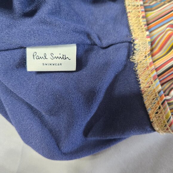 Paul Smith Sz Small Womens Round-Neck Striped One Piece SwimSuit - Picture 3 of 4